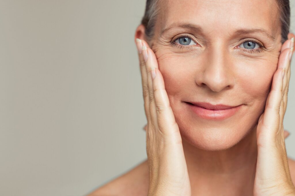 Aging woman skin face profound renuvion jplasma