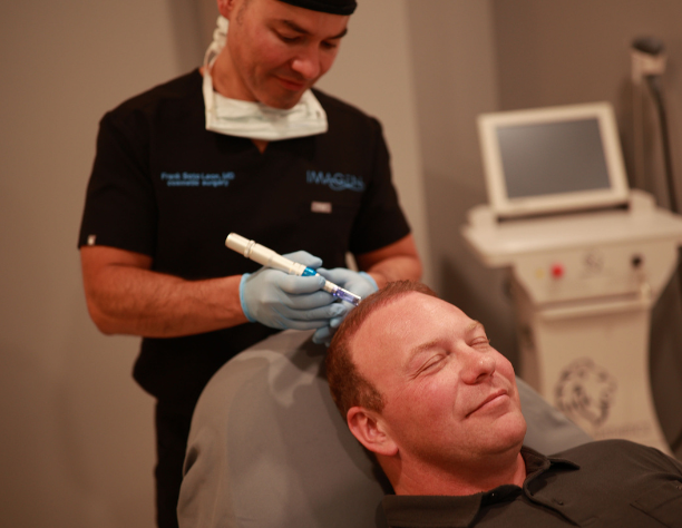 PRP treatment with Dr Frank Soto Leon, MD in Omaha to support natural hair growth through a membership program